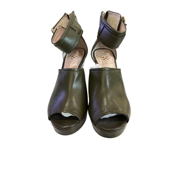 Vince Camuto Women's Olive Green Wedge Sandals Size 6.5M - Standard - Picture 1 of 13